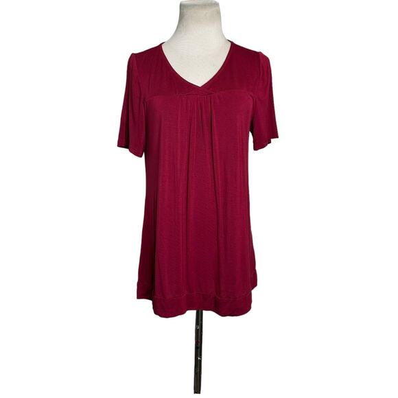 Avid Love red short sleeves top size Small - Picture 5 of 9